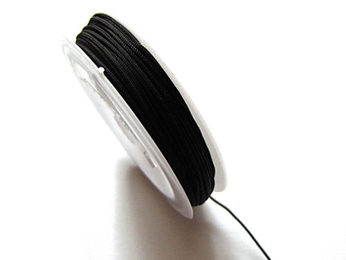 Nylonband schwarz, 1mm, Rolle 10m (0,20/m)